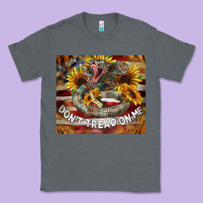 Rattle Snake Don't Tread On Me Tumbler Classic Tee Designed By Barkaloodesign