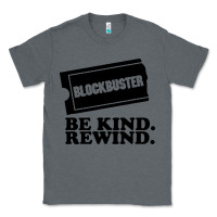 Charcoal Heather blockbuster be kind rewind Classic Tee - artisFamous