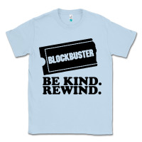 Dusty Blue blockbuster be kind rewind Classic Tee - artisFamous