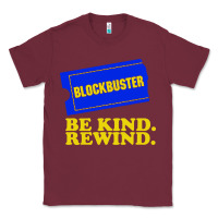 Burgundy blockbuster be kind rewind Classic Tee - artisFamous