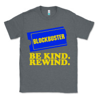 Charcoal Heather blockbuster be kind rewind Classic Tee - artisFamous