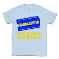 Dusty Blue blockbuster be kind rewind Classic Tee - artisFamous