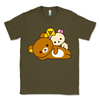 Army Green rilakkuma rila head shirt Classic Tee - artisFamous