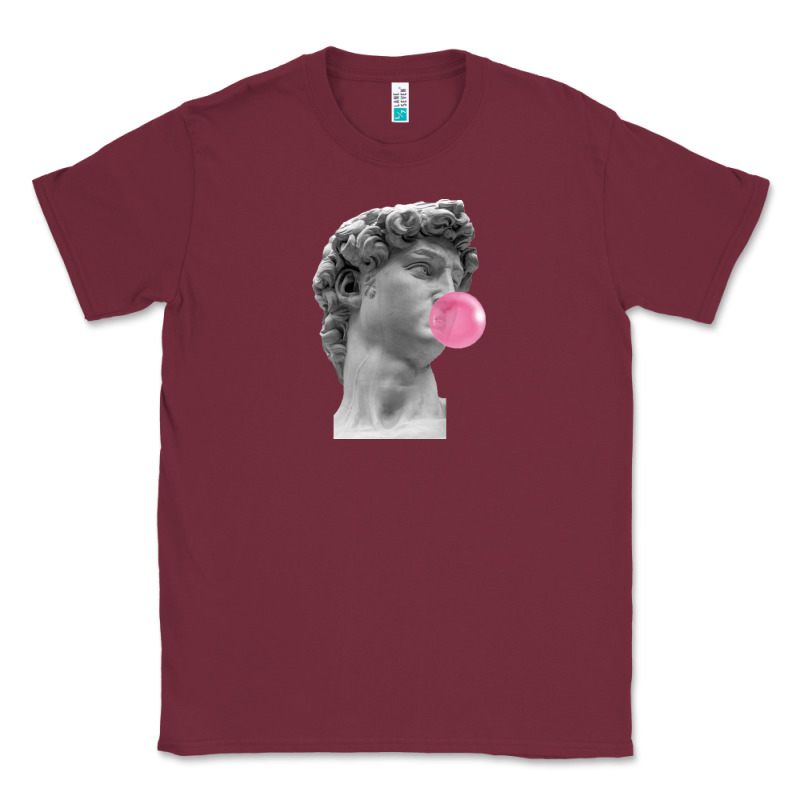 Vaporwave Statue Head With Bubblegum Classic Tee by artisFamous | Teevron