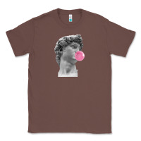 Chestnut Vaporwave statue head with bubblegum Classic Tee - artisFamous