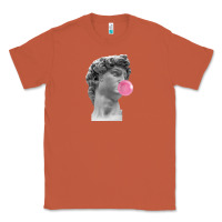 Copper Vaporwave statue head with bubblegum Classic Tee - artisFamous