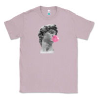 Lilac Vaporwave statue head with bubblegum Classic Tee - artisFamous