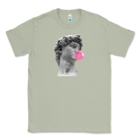Matcha Vaporwave statue head with bubblegum Classic Tee - artisFamous