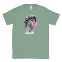 Sage Vaporwave statue head with bubblegum Classic Tee - artisFamous