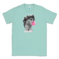 Seafoam Vaporwave statue head with bubblegum Classic Tee - artisFamous