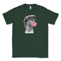 Sports Green Vaporwave statue head with bubblegum Classic Tee - artisFamous