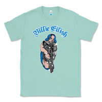 Seafoam b.i.l.l.i.e  e i.li.s.h  official  bling  t shirt Classic Tee - artisFamous