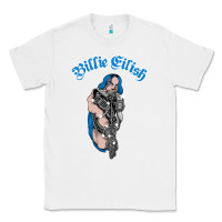 White b.i.l.l.i.e  e i.li.s.h  official  bling  t shirt Classic Tee - artisFamous