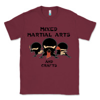 Burgundy mixed martial arts and crafts Classic Tee - artisFamous