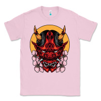 Bubblegum Pink demon oni mask Classic Tee - artisFamous