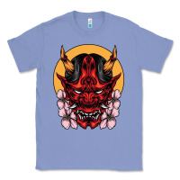 Colony Blue demon oni mask Classic Tee - artisFamous