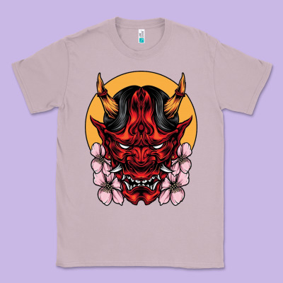 Demon Oni Mask Classic Tee Designed By Artisfamous
