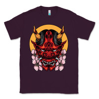 Plum demon oni mask Classic Tee - artisFamous