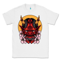 White demon oni mask Classic Tee - artisFamous