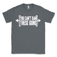 Charcoal Heather you can't ban these guns Classic Tee - artisFamous