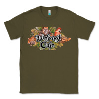 Army Green Rainforest Cafe Classic Tee - artisFamous