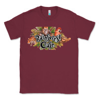 Burgundy Rainforest Cafe Classic Tee - artisFamous