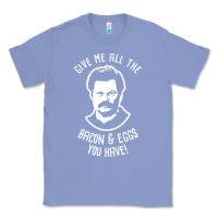 Colony Blue Ron tv show parks Swanson - Bacon & Eggs Classic Tee - artisFamous