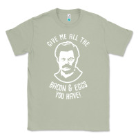 Matcha Ron tv show parks Swanson - Bacon & Eggs Classic Tee - artisFamous