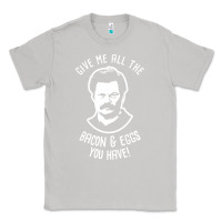 Moon Dust Ron tv show parks Swanson - Bacon & Eggs Classic Tee - artisFamous