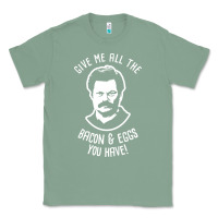 Sage Ron tv show parks Swanson - Bacon & Eggs Classic Tee - artisFamous
