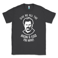Smoke Ron tv show parks Swanson - Bacon & Eggs Classic Tee - artisFamous