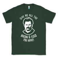 Sports Green Ron tv show parks Swanson - Bacon & Eggs Classic Tee - artisFamous