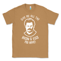 Toasted Coconut Ron tv show parks Swanson - Bacon & Eggs Classic Tee - artisFamous