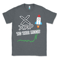 Charcoal Heather xrp to the moon Classic Tee - artisFamous