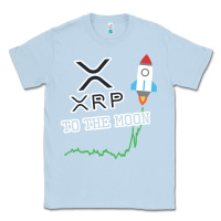 Dusty Blue xrp to the moon Classic Tee - artisFamous