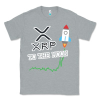 Heather Grey xrp to the moon Classic Tee - artisFamous