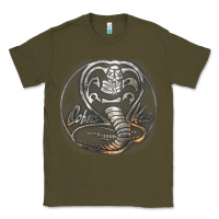 Army Green cobra k.a.i rusted steel snake lo go graphic t shirt Classic Tee - artisFamous
