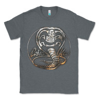 Charcoal Heather cobra k.a.i rusted steel snake lo go graphic t shirt Classic Tee - artisFamous
