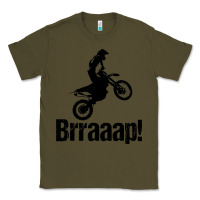 Army Green brraaap funny dirt bike Classic Tee - artisFamous