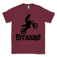 Burgundy brraaap funny dirt bike Classic Tee - artisFamous