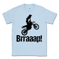 Dusty Blue brraaap funny dirt bike Classic Tee - artisFamous