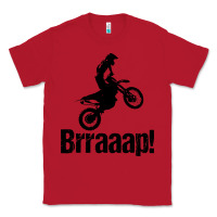 Red brraaap funny dirt bike Classic Tee - artisFamous