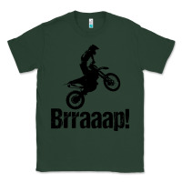Sports Green brraaap funny dirt bike Classic Tee - artisFamous