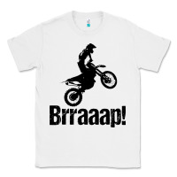 White brraaap funny dirt bike Classic Tee - artisFamous