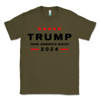 Army Green donald trump 2024 take america Classic Tee - artisFamous