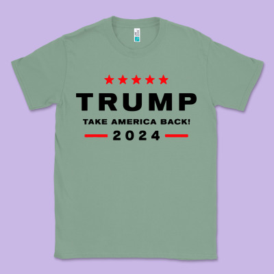 Donald Trump 2024 Take America Classic Tee Designed By Artisfamous