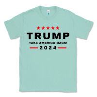 Seafoam donald trump 2024 take america Classic Tee - artisFamous