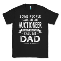 Black auctioneer dad father's day gifts father daddy men t shirt Classic Tee - artisFamous