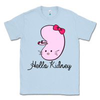 Dusty Blue hello kidney Classic Tee - artisFamous