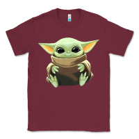 Burgundy baby yoda Classic Tee - artisFamous